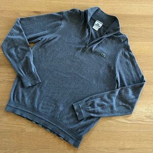 LACOSTE 🐊 size 4/med 1/4 zip sweater